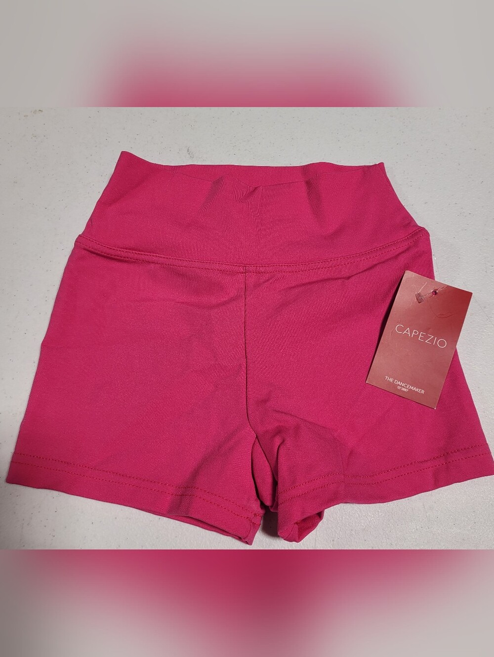 Capezio Bright Pink Dance Bike Shorts - Picture 1 of 3